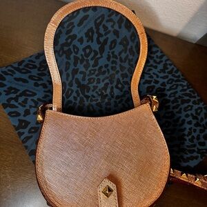 Rebecca Minkoff Saffiano Leather Rose Good Studded Crossbody Bag with Dust Bag